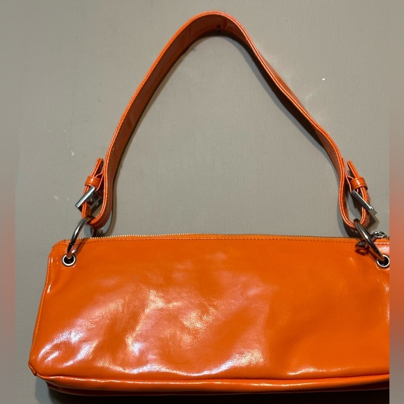 MATT & NAT Patent Vegan Leather Unfolding Shoulder Bag - Picture 2 of 15